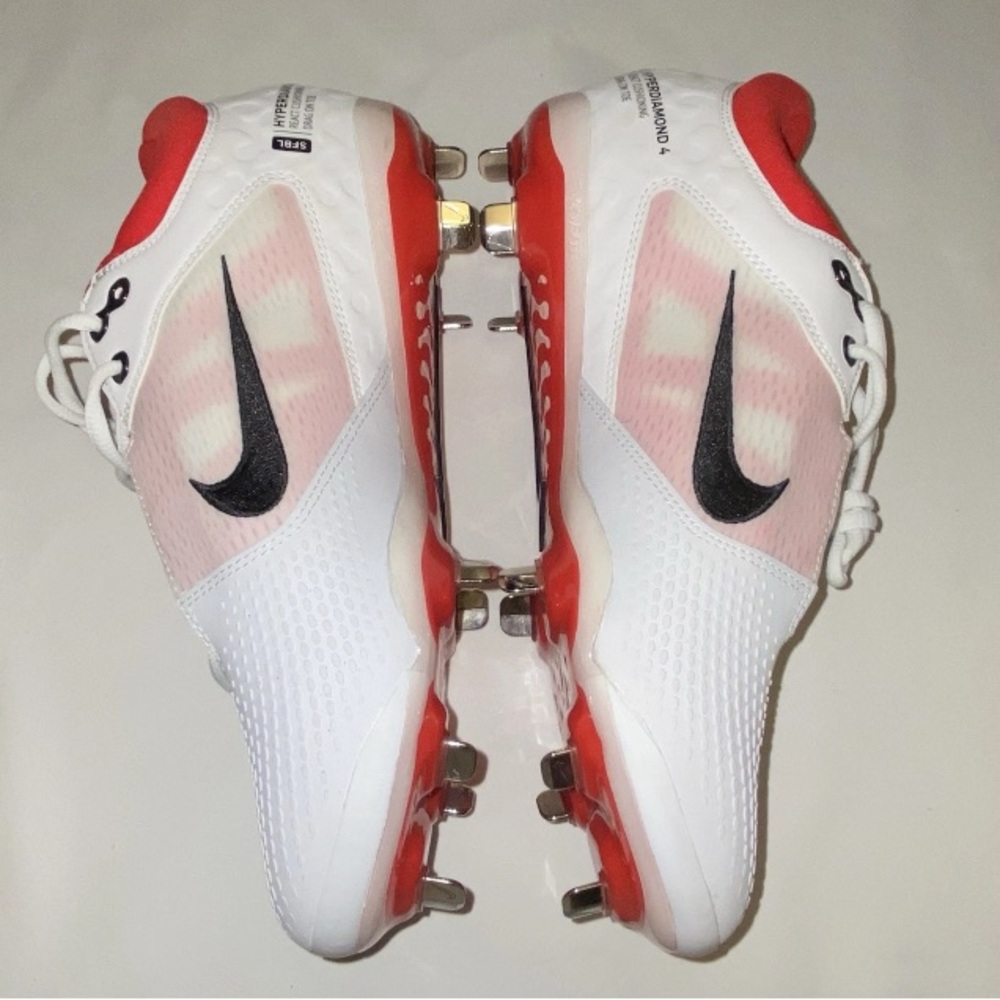 Nike Hyperdiamond 4 Elite Women’s Softball Red and White Sneakers Size 11 New - Picture 5 of 14